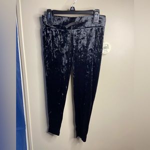 Colorful Planet New Black Velour Jogging Pants Girls Small (6/6X)